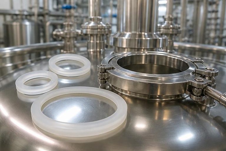 Photo-style industrial gasket image for Gasket Manufacturing Latest Innovations for Mining Marine and Heavy Industries