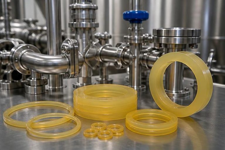 Photo-style industrial gasket image for Compressed Fibre Gaskets Top Applications