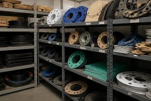 Photo-style industrial gasket image for Melbourne Gasket Manufacturer for Clean Energy Innovation