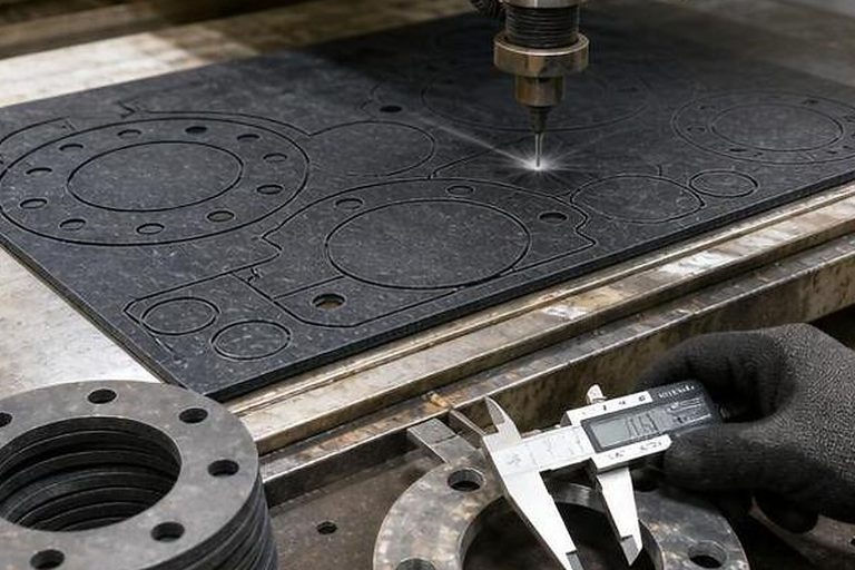 Photo-style industrial gasket image for AS/NZS 4020 Potable-Water Gaskets - Safety Compliance