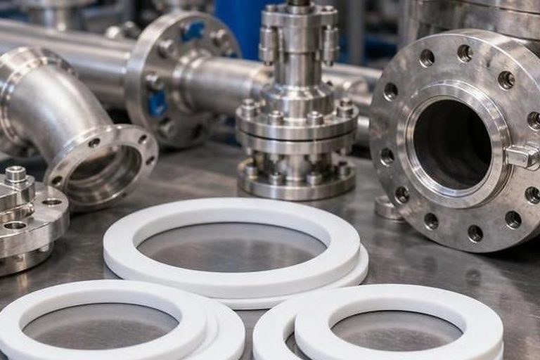Photo-style industrial gasket image for Rubber Gasket Solutions for Heavy-Duty Fleet Operations